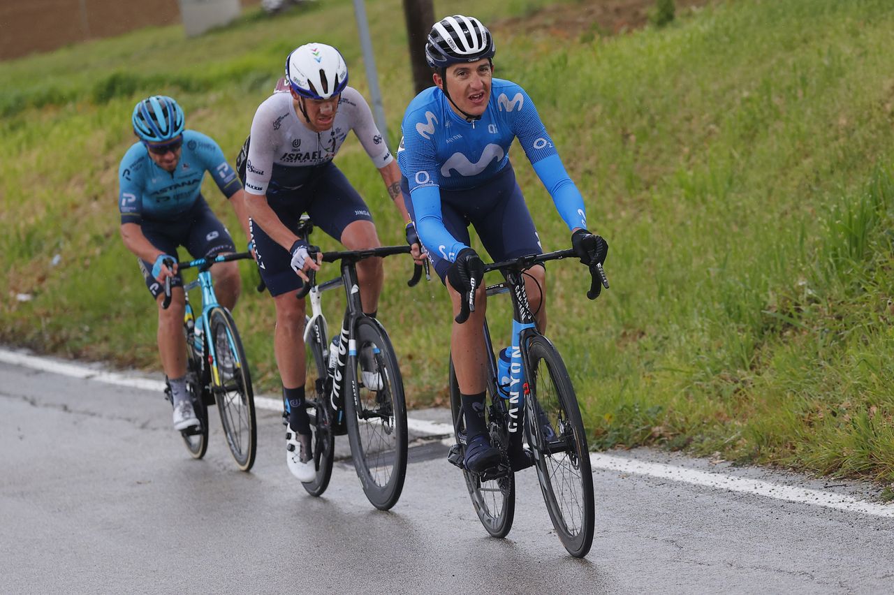 Tirreno Adriatico 2021 - 56th Edition - 5th stage Castellalto - Castelfidardo 205 km - 14/03/2021 - Alessandro De Marchi (ITA - Israel Start-Up Nation) - Marc Soler (ESP - Movistar Team) - Fabio Felline (ITA - Astana - Premier Tech) - photo Luca Bettini/BettiniPhoto&Acirc;&copy;2021