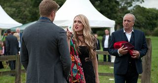 Chrissie White hopes the Dementia event will be good publicity but Laurel Thomas worries for Ashley Thomas nerves. Ruining Ashley’s speech but arriving in style, out steps Rebecca White from a helicopter, Chrissie’s sister. Rebecca immediately spots Robert Sugden and slaps him on Chrissie’s behalf. Chrissie’s pleased to have someone in her corner but will Chrissie learn Rebecca isn’t as loyal as she thinks in Emmerdale