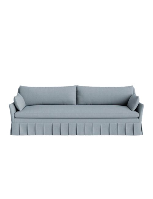 Portola Pleated Sofa (Chambray)
