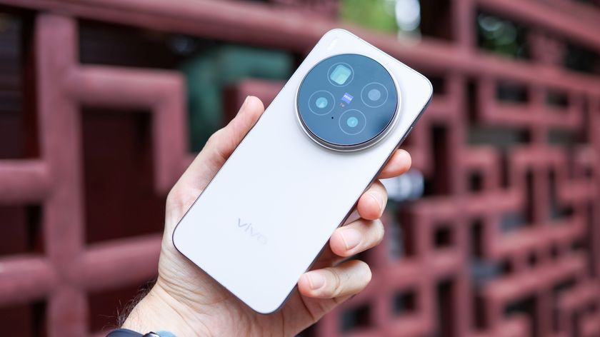 Vivo X300 Pro camera phone held in a hand