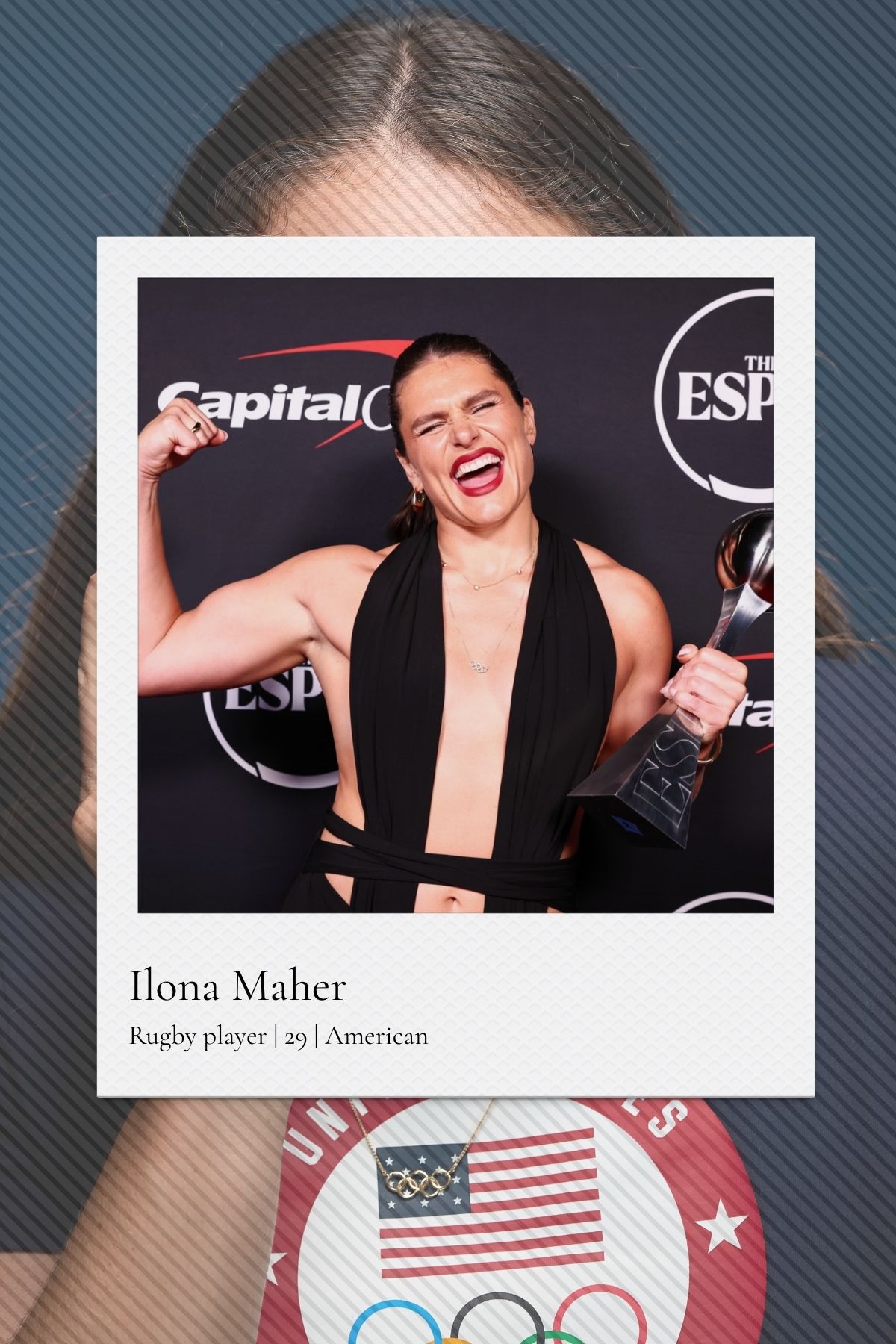 American rugby player Ilona Maher