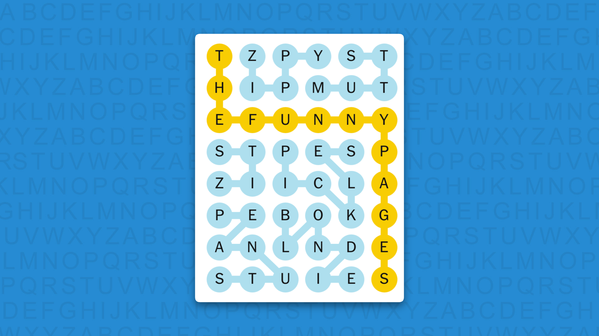 NYT Strands answers for game 928 on a blue background