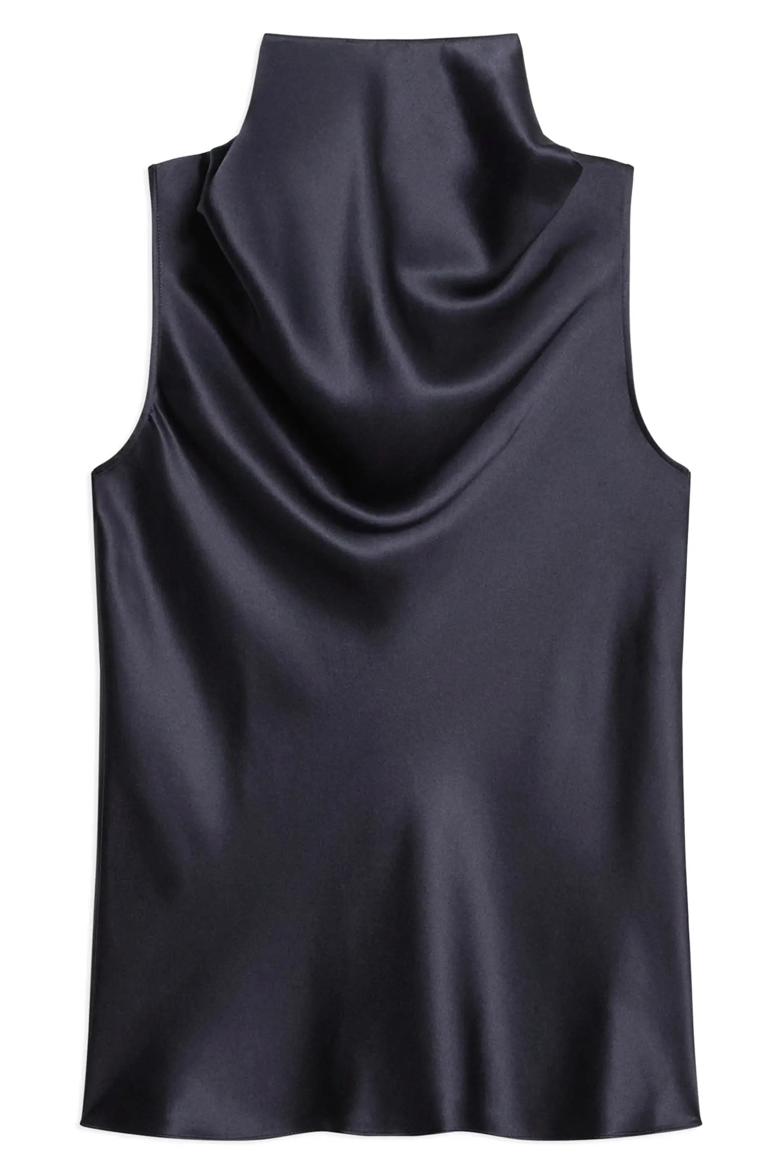 Helmut Lang, Silk Satin Draped Tank