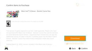 Nintendo Switch Online Mario Kart 8 Deluxe Booster Course Pass Download Third Time