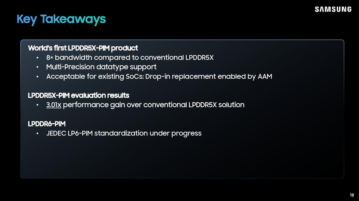 Samsung LPDDR5X-PIM Hot Chips 2026 presentation.