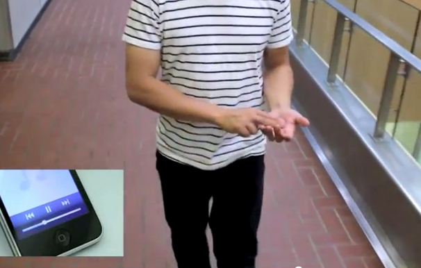 From "<a href="http://youtu.be/E4tYpXVTjxA">Touché: Enhancing Touch Interaction on Humans, Screens, Liquids, and Everyday Objects</a>" by DisneyResearchHub on YouTube