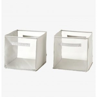 Vertbaudet Set of 2 Storage Boxes | £14.50Available in pink and grey these boxes make it easy to see what's inside. They can be folded away when not used.