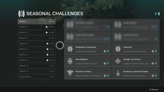 Destiny 2 weekly challenges