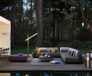 outdoor lighting on deck from Go Modern Furniture