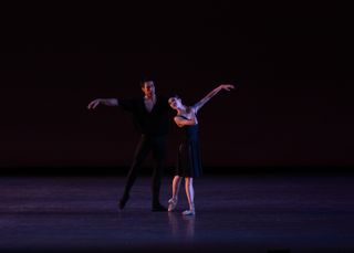 two principal dancers for the american ballet theater onstage at Lincoln Center