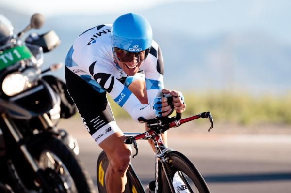 Christian Vandevelde (Garmin-Cervelo) riding for a fifth place finish.