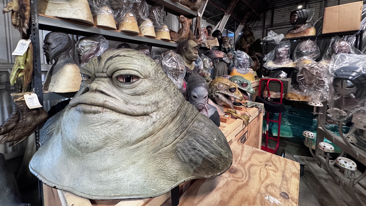 Rotta the Hutt model head at Los Angeles, CA set of the Mandalorian 2026