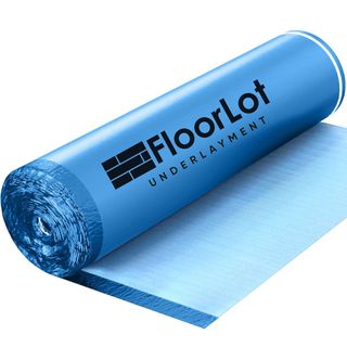 roll of blue thermal underlayment