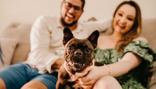 Dog with couple