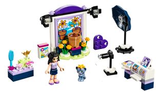 LEGO Friends: Emma's Photo Studio with backdrop, printer, camera, Minifigure and cat