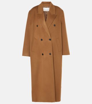 Gaia Double-Breasted Wool-Blend Coat