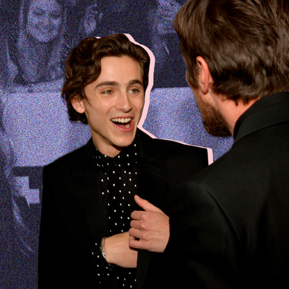 Facial expression, Suit, Smile, Formal wear, Fun, Event, Gesture, Photography, Tuxedo, Laugh,