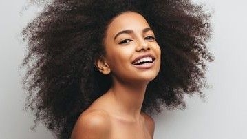 Beautiful girl with curly hair