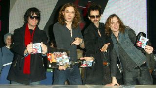 The Darkness promoting Christmas Time (Don't Let The Bells End) in 2003