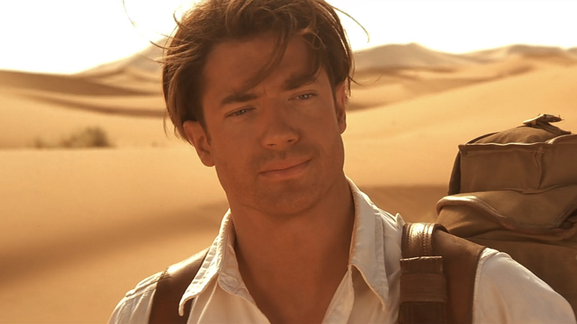 Rick O'Connell (Brendan Fraser) makes a deal in The Mummy.