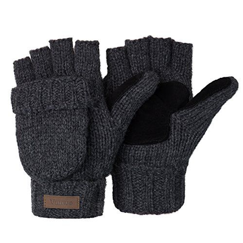 Winter Knitted Convertible Fingerless Gloves