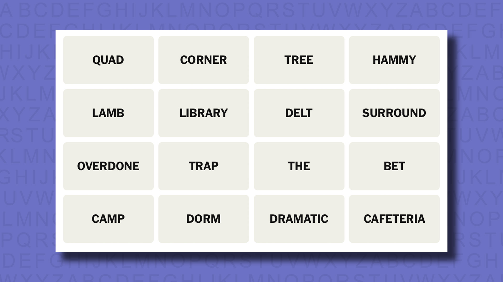 NYT Connections hints for game 766 on a purple background