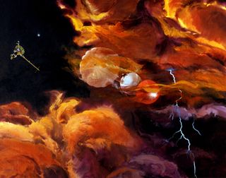 Galileo’s probe lasted less than an hour before being destroyed by Jupiter’s atmosphere.