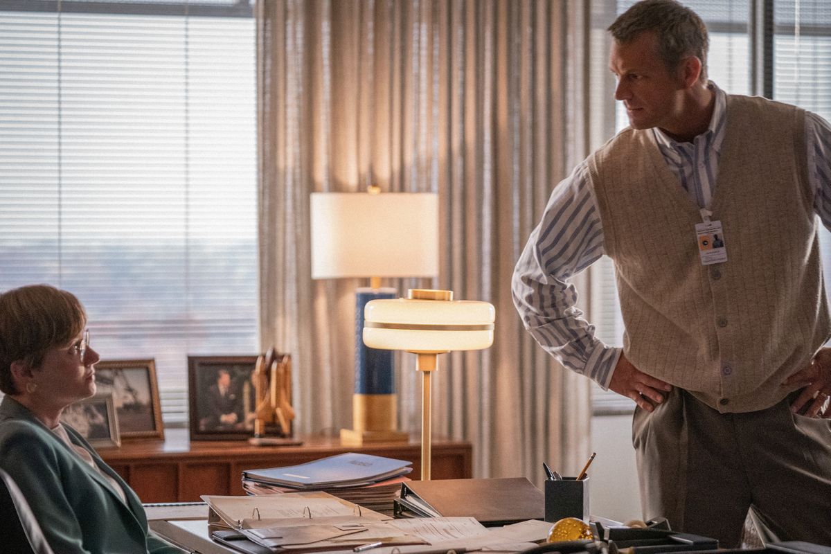 Wrenn Schmidt and Joel Kinnaman in For All Mankind season 3 episode 2