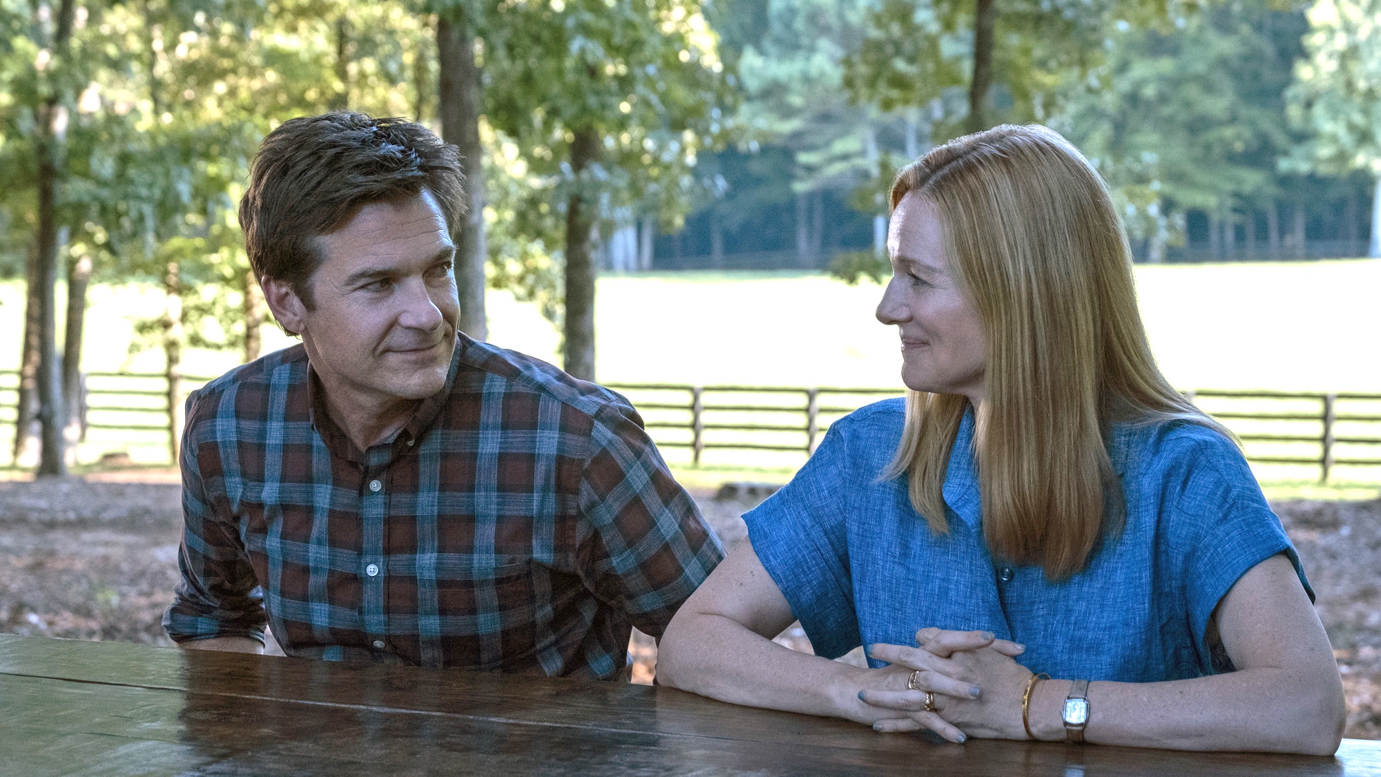 Jason Bateman and Laura Linney in a photo from Ozark season 4