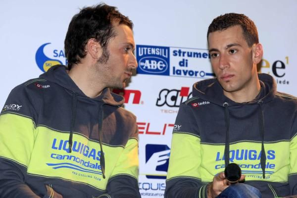 Ivan Basso and Vincenzo Nibali share leadership at Liquigas-Cannondale.