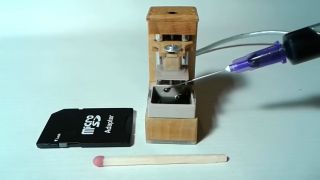 World's Smallest 3D Printer Being Filled with Resin
