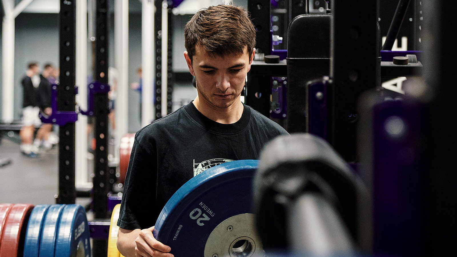 Alex Yee training in a gym