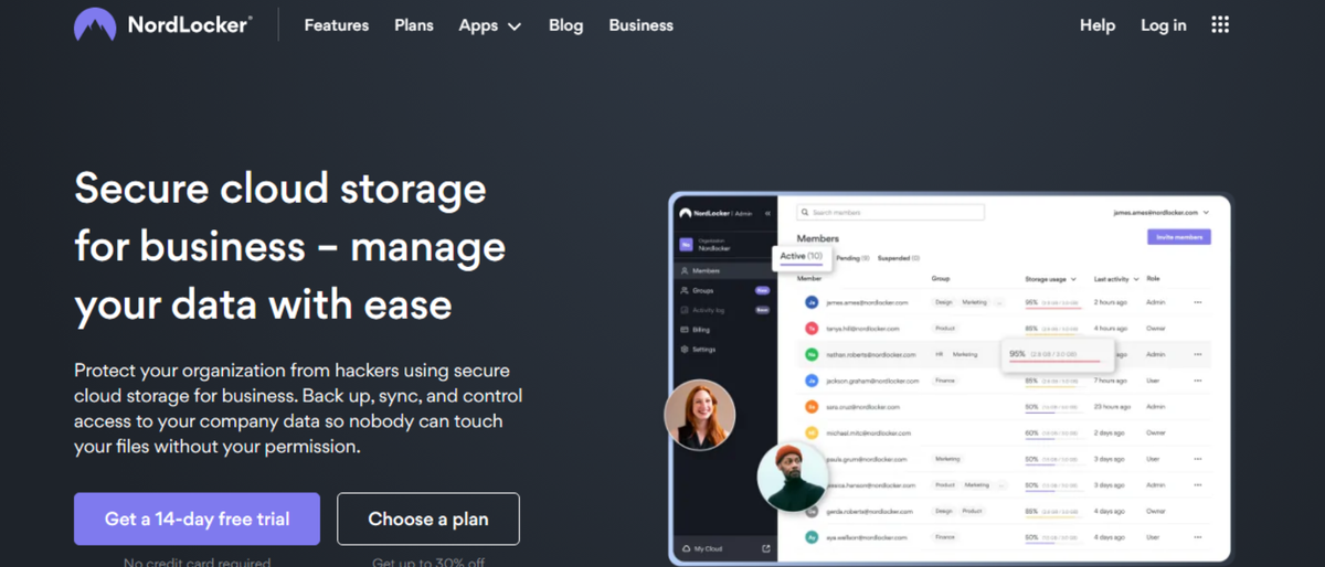 NordLocker cloud storage