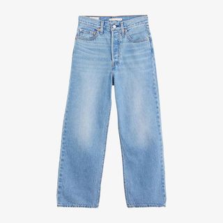 levis ribcage straight jeans in blue