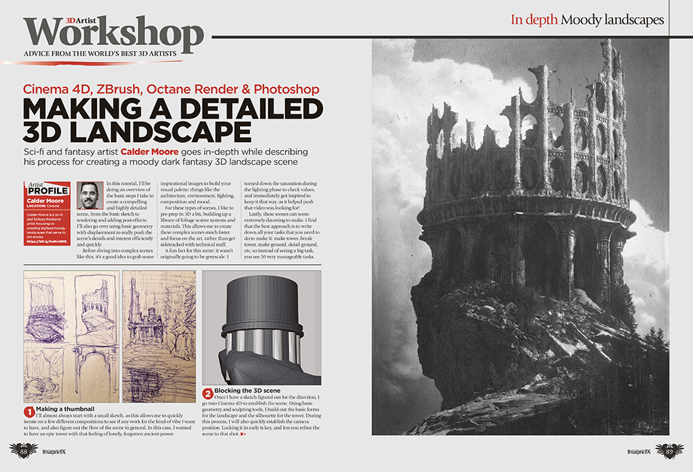 Pages from issue 270 of ImagineFX magazine.