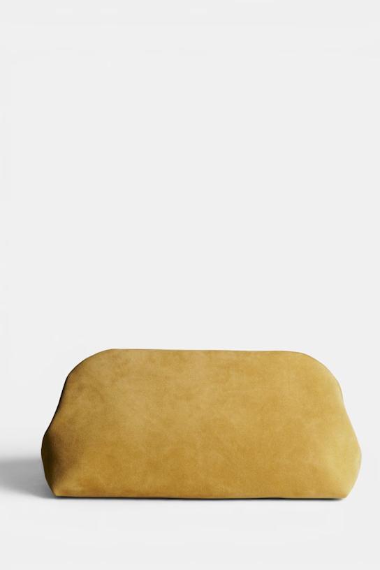 A mustard yellow clutch