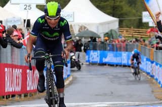 Nairo Quintana wins stage sixteen of the 2014 Giro d'Italia