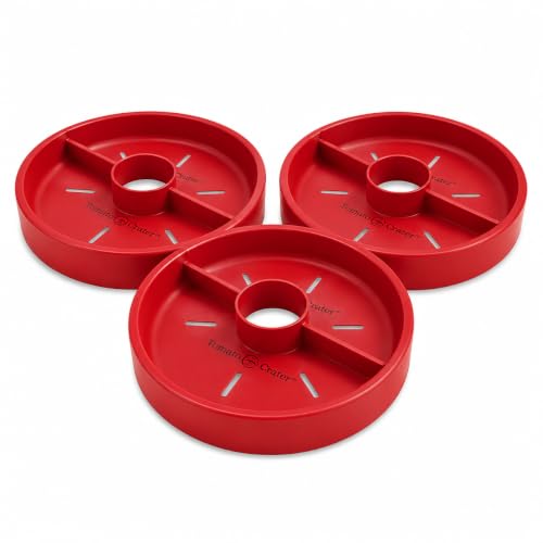 Tomato Crater&amp;reg; Root-Zone Watering Ring for Tomatoes &amp;amp; Vegetables | Made in Usa Snap-Together Base | Reduces Runoff, Naturally Limits Weeds &amp;amp; Improves Plant Health, 3pk