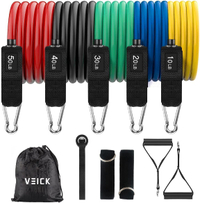 VEICK 5-Tube Resistance Bands Set with Door Anchor | was $33.97 | now $19.97 at Amazon