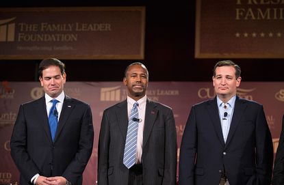 Marco Rubio, Ben Carson, and Ted Cruz.