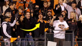 Steve Perry at a San Francisco Giants game
