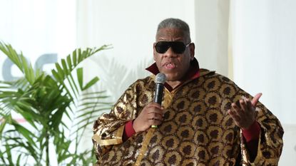 LAGOS, NIGERIA - APRIL 20:Fashion journalist André Leon Talley attends Arise Fashion Week on April 20, 2019 in Lagos, Nigeria. (Photo by Bennett Raglin/Getty Images,)