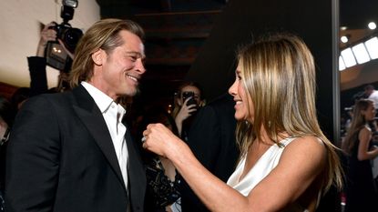 Brad Pitt and Jennifer Aniston attend the 26th Annual Screen Actors Guild Awards at The Shrine Auditorium on January 19, 2020 in Los Angeles, California