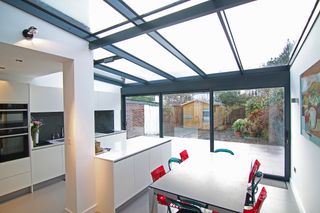 contemporary kitchen conservatory