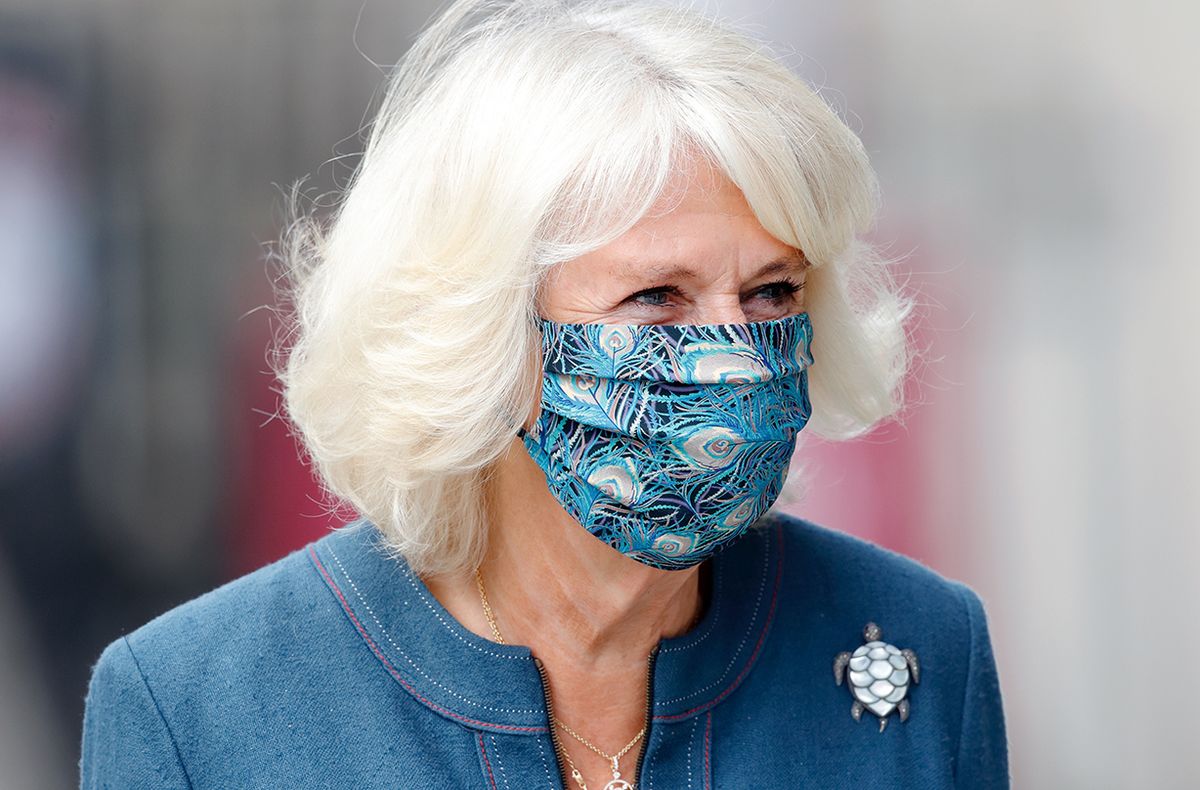Duchess of Cornwall spotted in chic matching face mask as she visits Boots