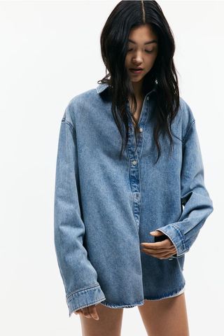 Oversized Denim Shirt