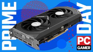 Zotac graphics card on a Prime Day background