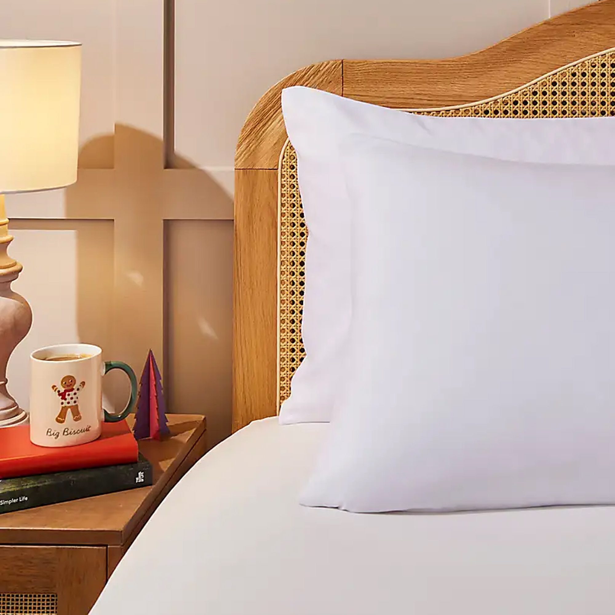 Dunelm Gingerbread Scented Pillow Protector Pair