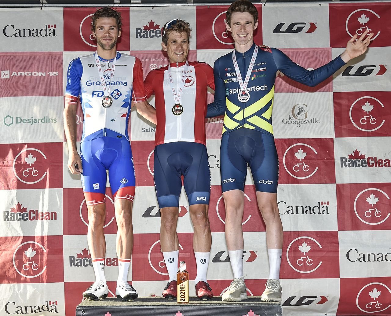 Guillaume Boivin takes centre stage on the podium
