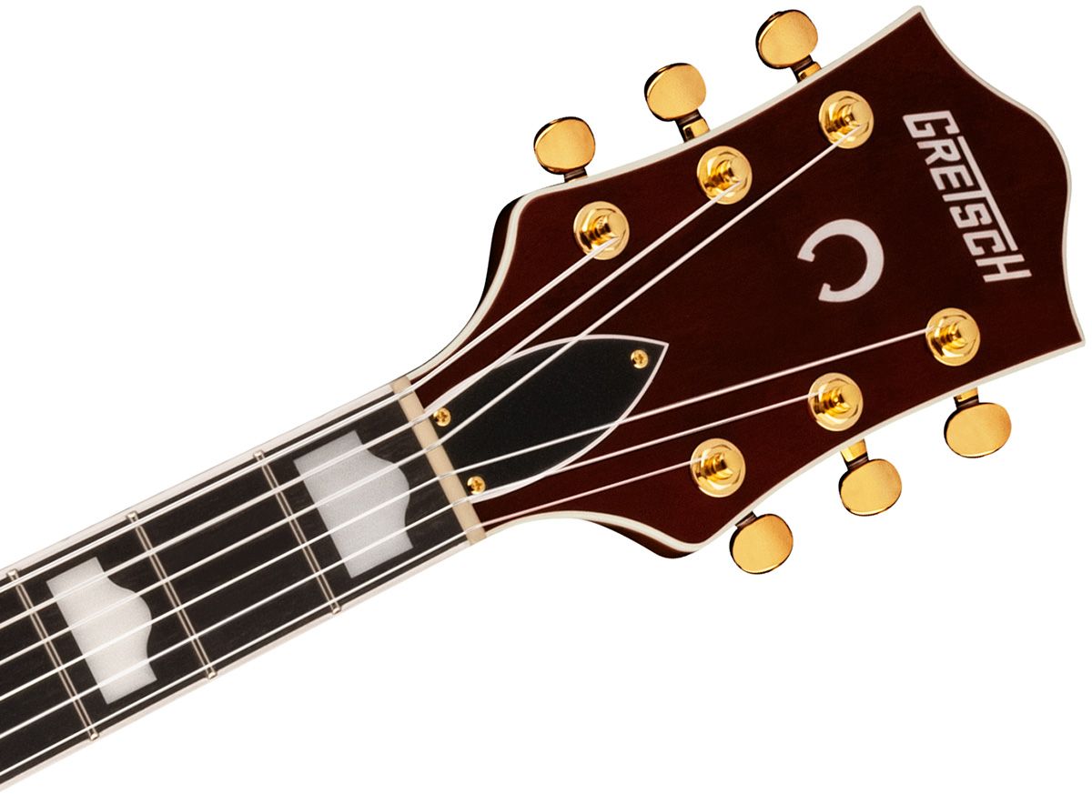 Gretsch G6120TG-DS Players Edition Nashville Hollow Body DS String-Thru Bigsby Gold Hardware Roundup Orange